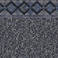 Cobalt Lake & Grey Mosaic - 20 & 27 Mil