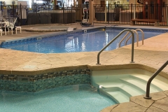 In-Ground Pools on display inside our store.