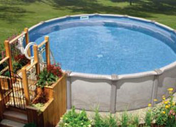 Above-ground swimming pool